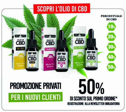 PROMO 50% - OLIO CBD